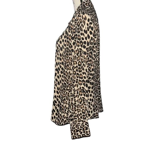 Cynthia Rowley animal print blouse XL - Picture 4 of 6